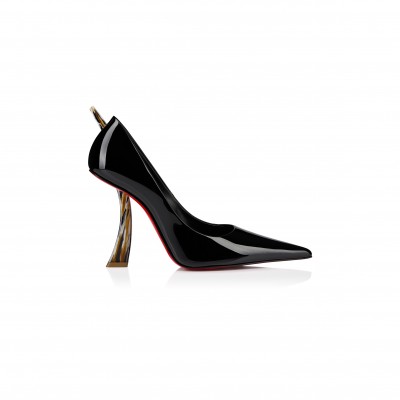 CHRISTIAN LOUBOUTIN KATE CLAWMAX 100 MM PUMPS-PATENT LEATHER-BLACK-WOMEN 1250990T339